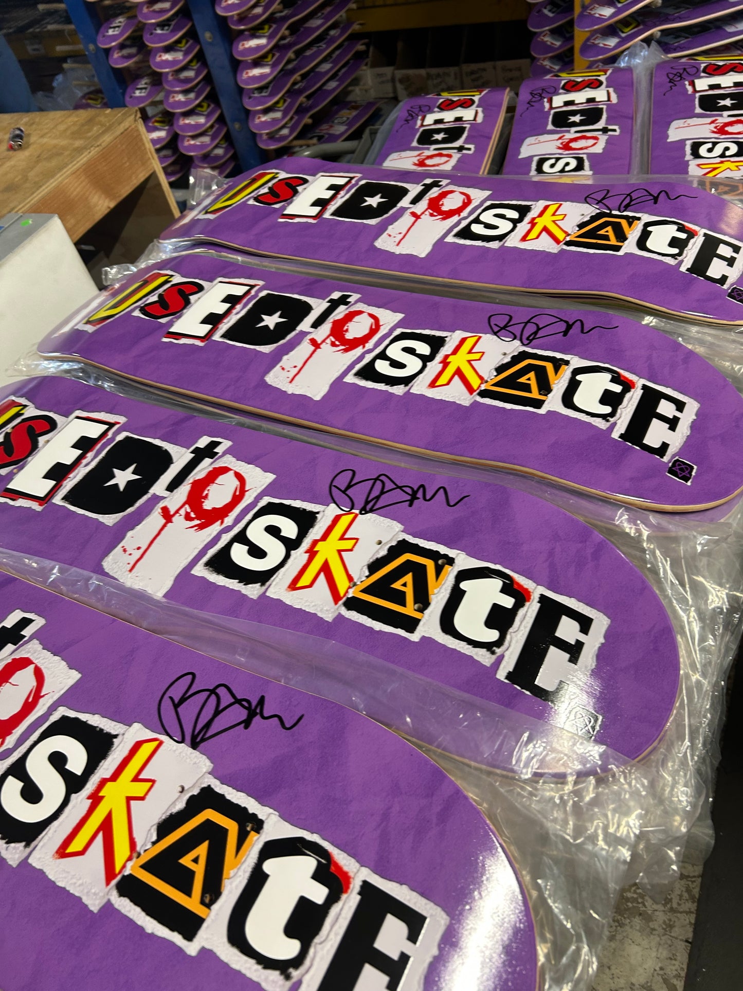 Limited Edition Bam Margera Autographed 'I Used to Skate' OG Board