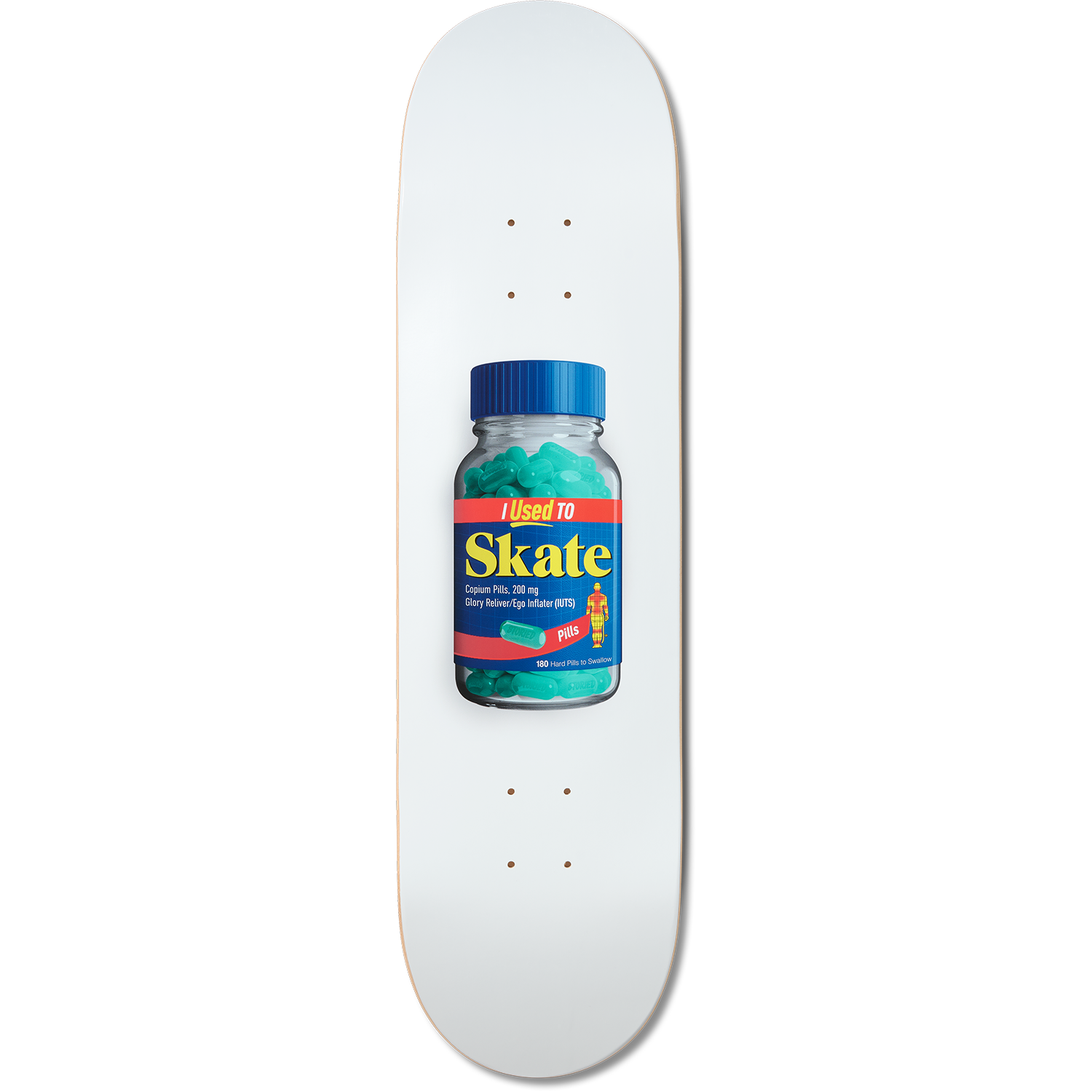 I Used to Skate x Advil Skateboard Deck | Aging Skater Board – Storied