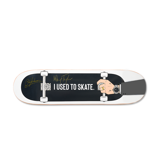 Limited Edition Mikey Taylor & Andy Anderson Autographed 'I Used to Skate' Mall Grab Board