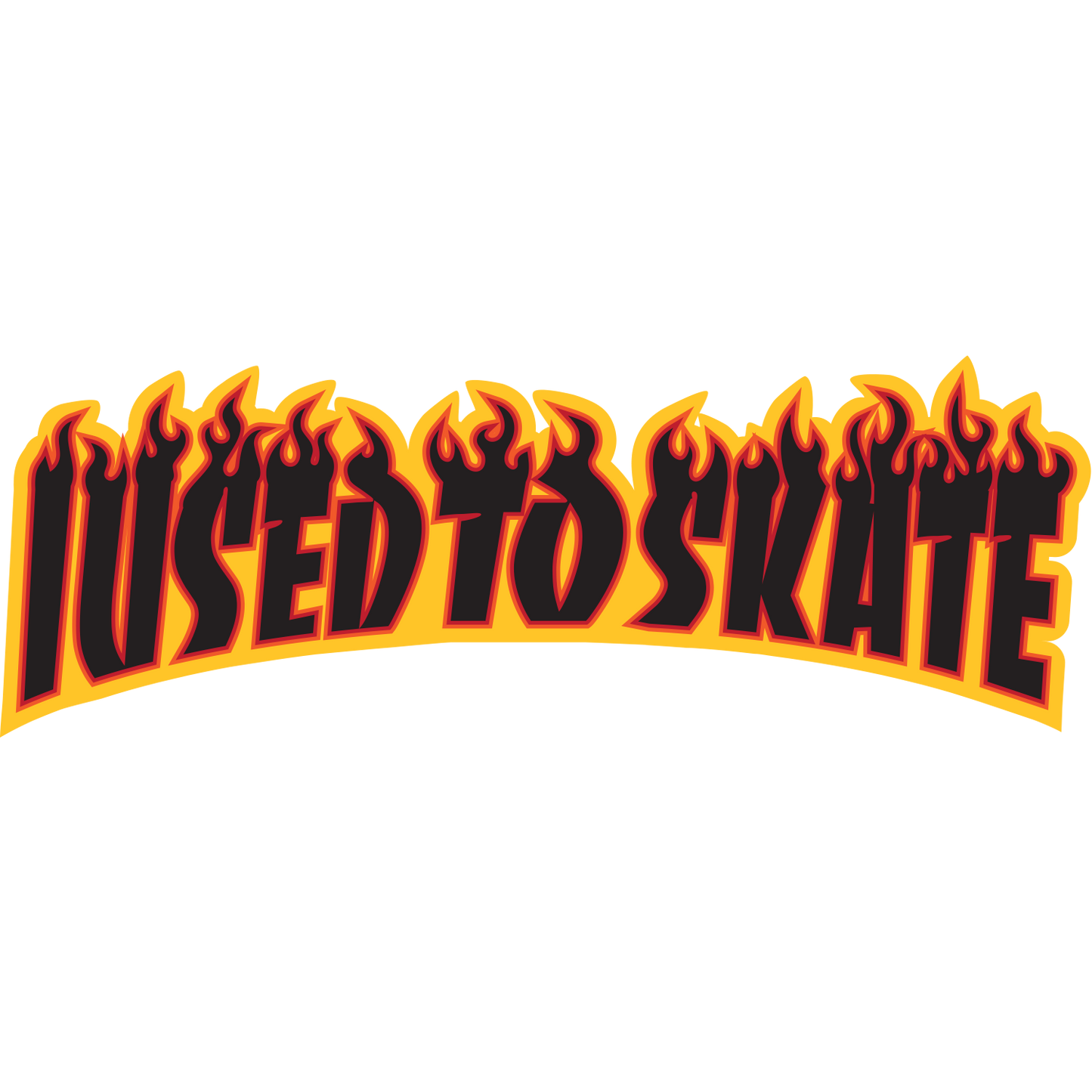 Pegatina de I Used to Skate x OG