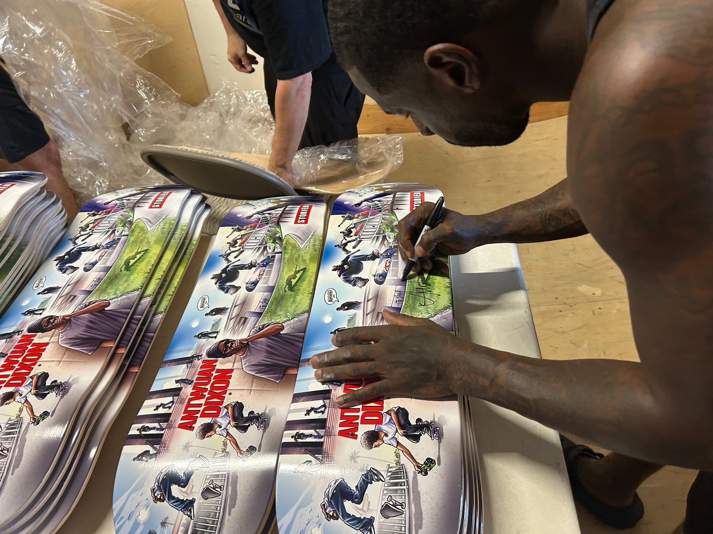 Autographed Antwuan Dixon 'Baker 3' Storied Deck. Limited Edition.