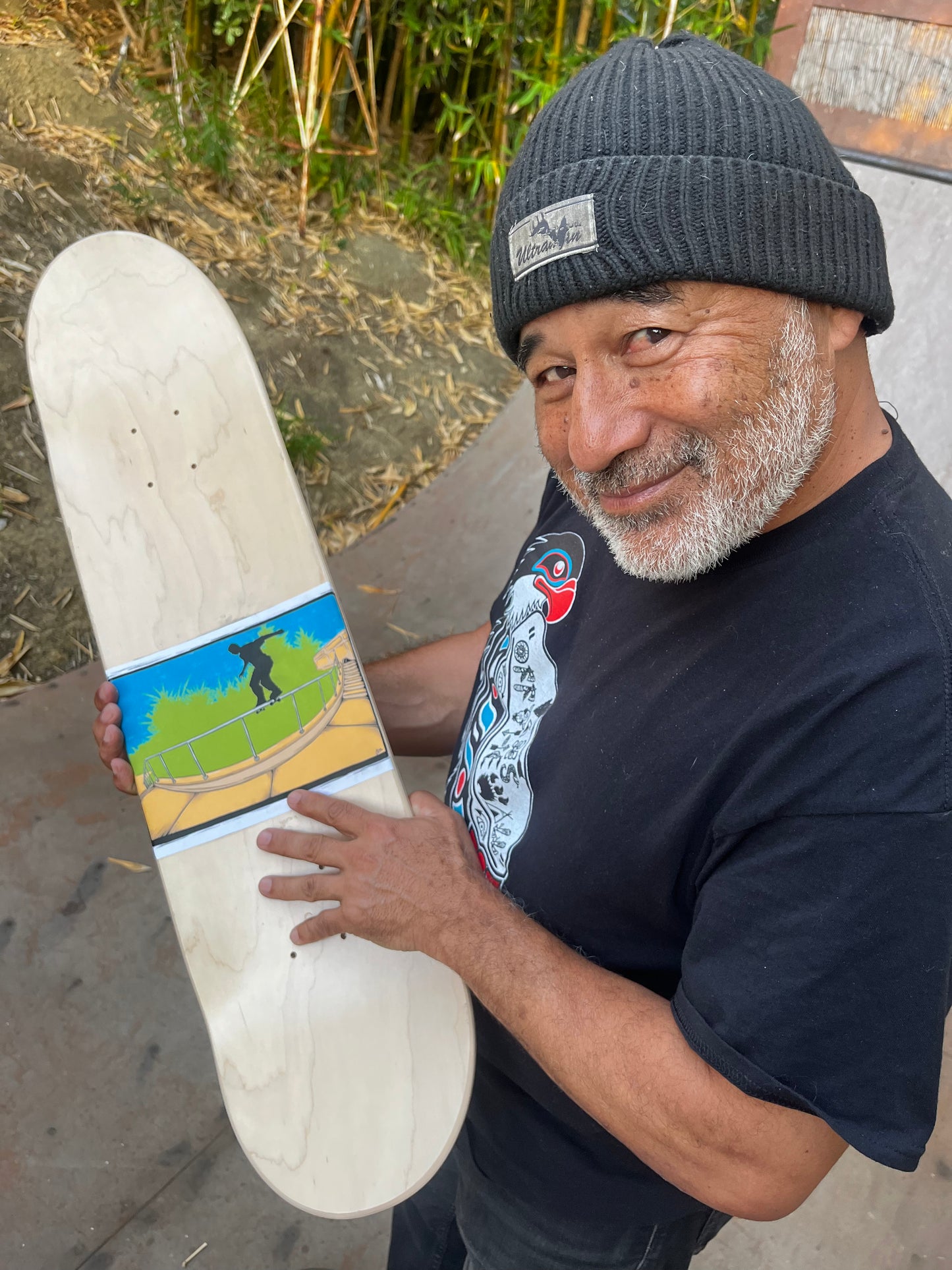 Limited Edition Hand Drawn Autographed Steve Caballero 'Most Famous Boardslide' Storied Deck