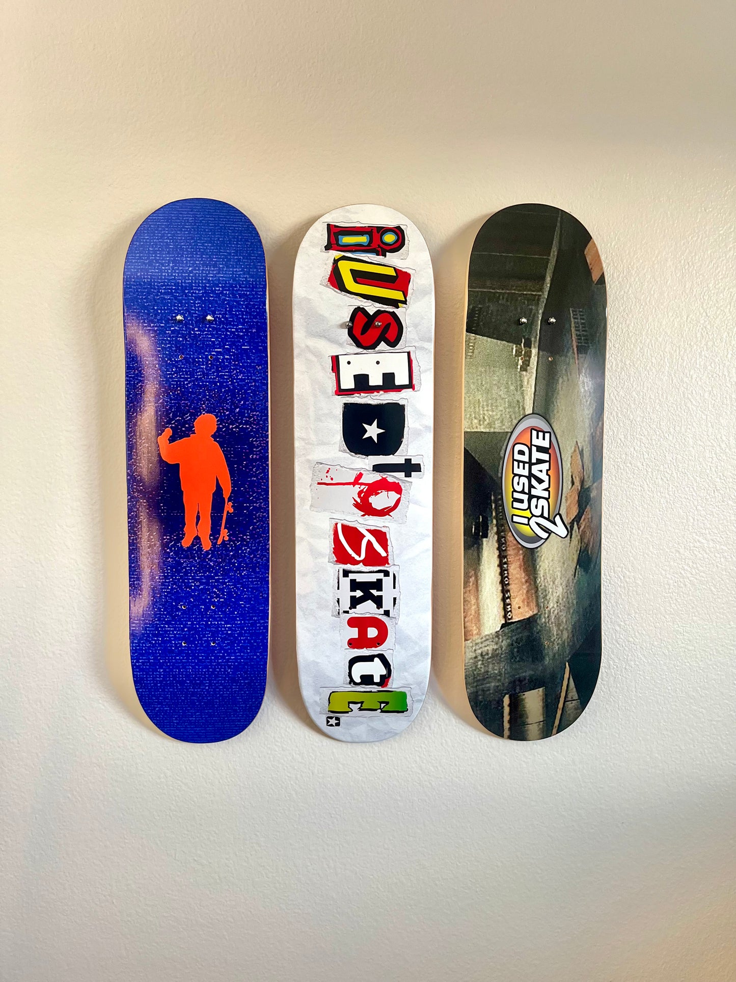 Colgadores de pared para tablas de skate