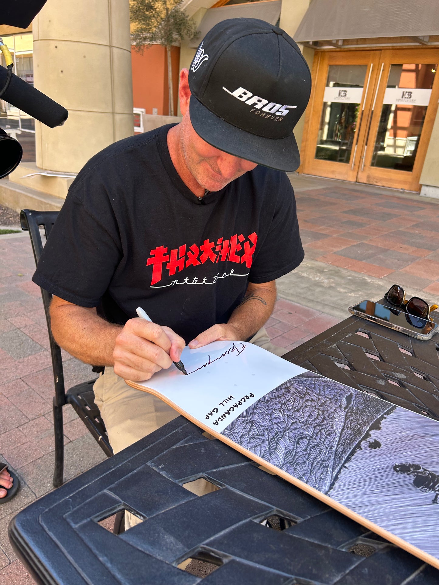 Baraja histórica autografiada y dibujada a mano de Jeremy Wray "Water Tower Ollie"