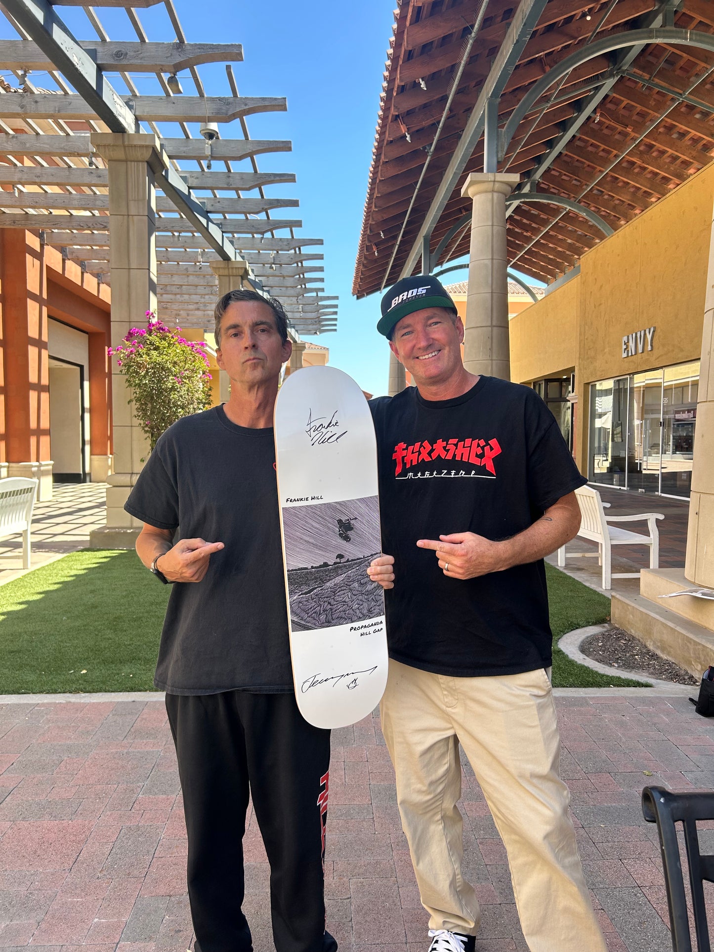 Baraja histórica autografiada y dibujada a mano de Jeremy Wray "Water Tower Ollie"