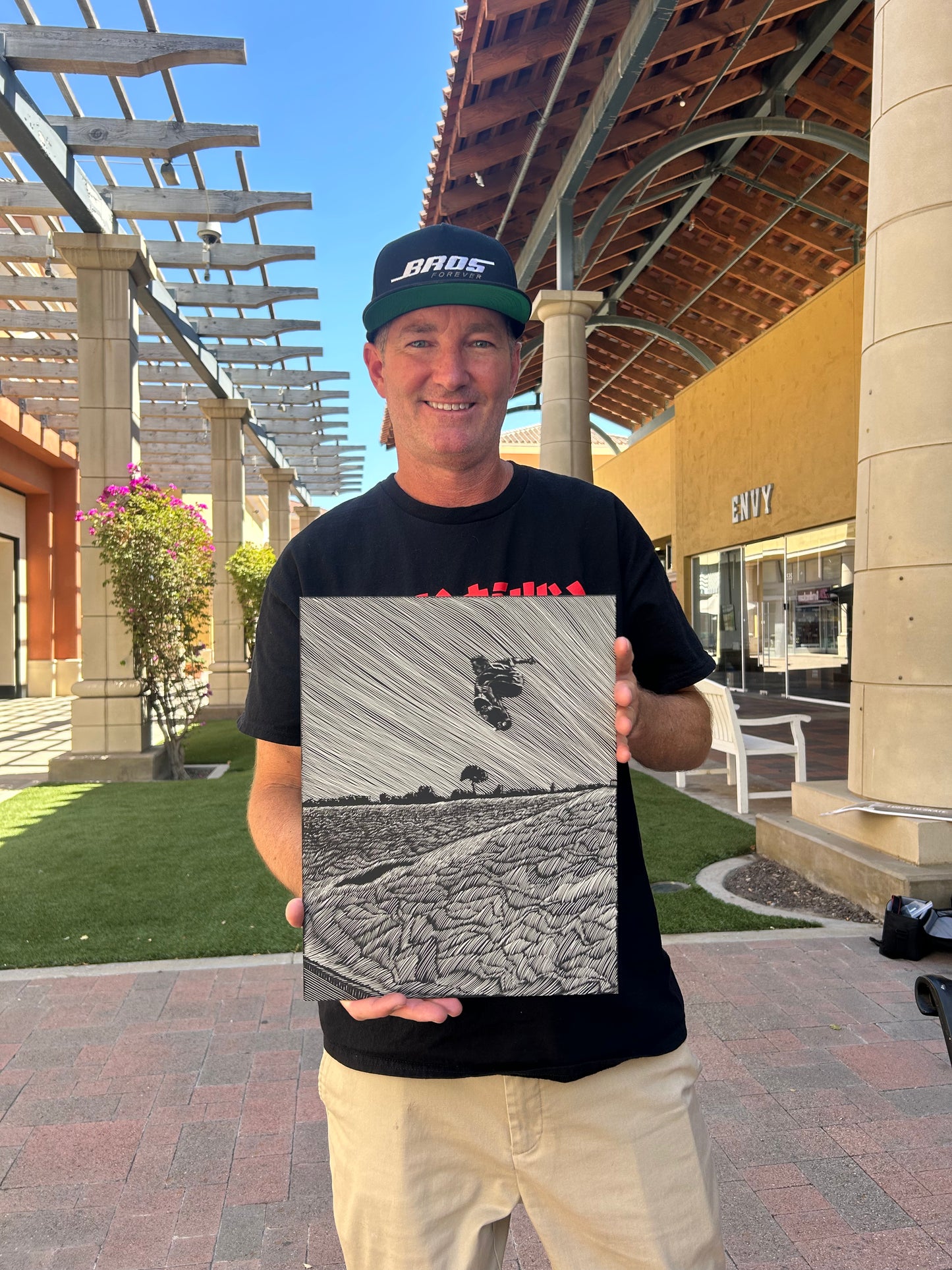 Baraja histórica autografiada y dibujada a mano de Jeremy Wray "Water Tower Ollie"