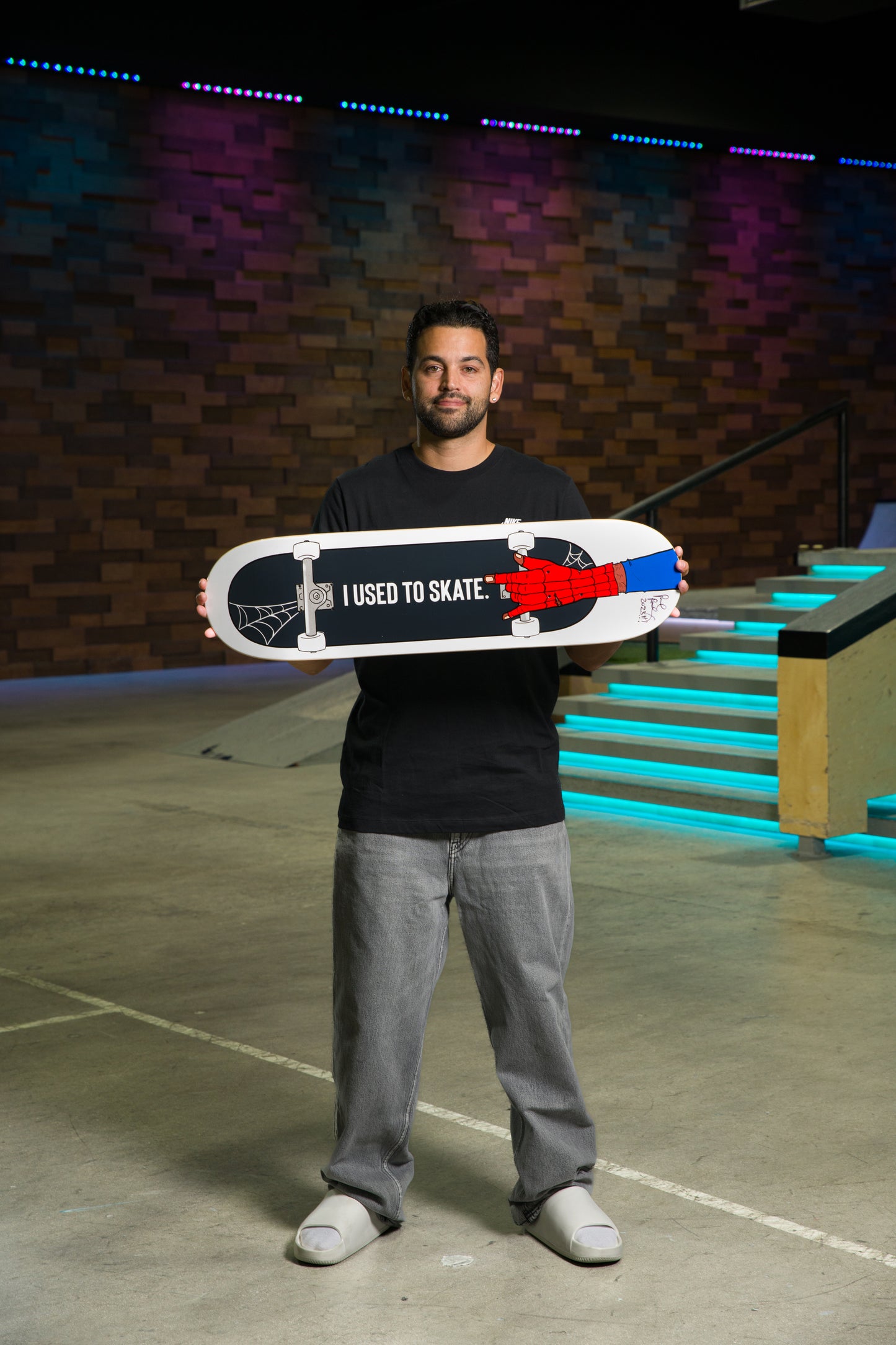 Limited Edition Paul Rodriguez & Torey Pudwill Autographed 'I Used to Skate' Spidey Board