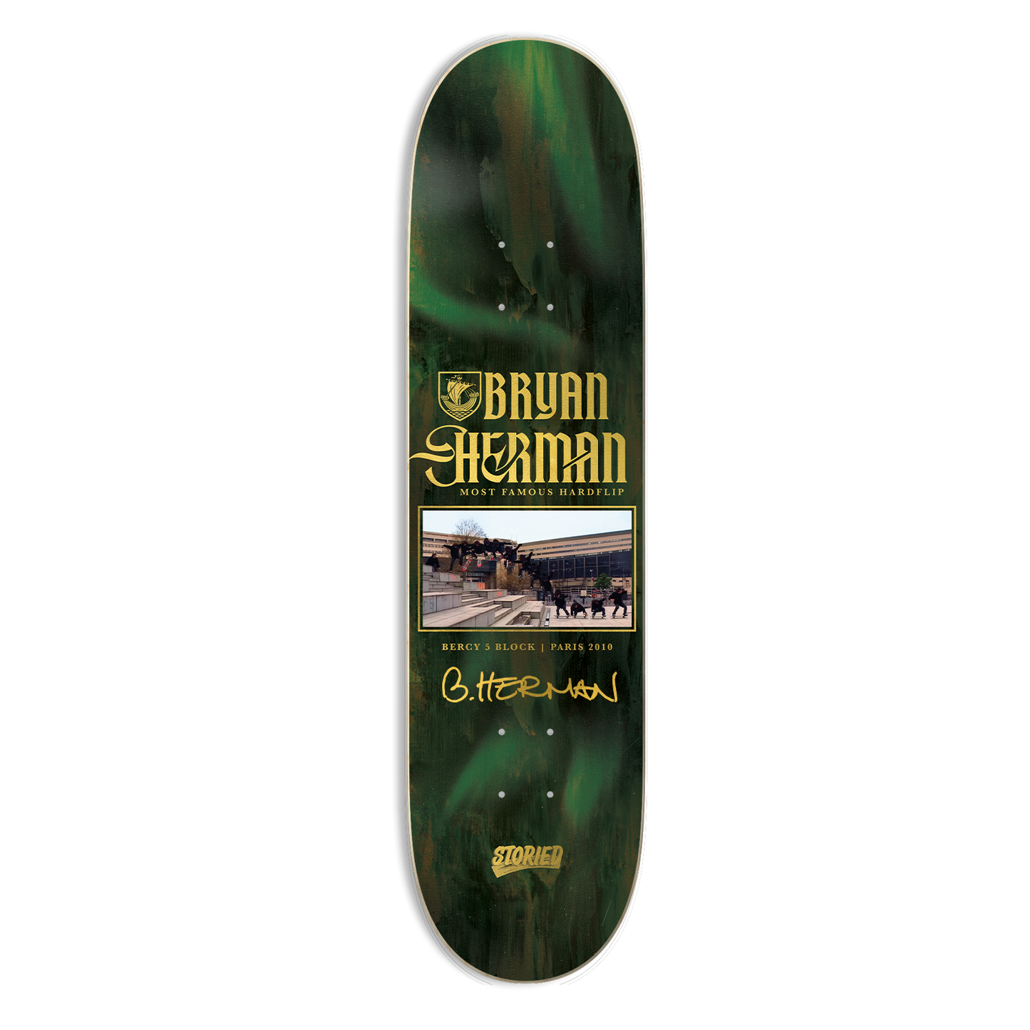 (Pre-Sale) Bryan Herman 'Most Famous Hardflip' Autographed Storied Deck | Limited Edition