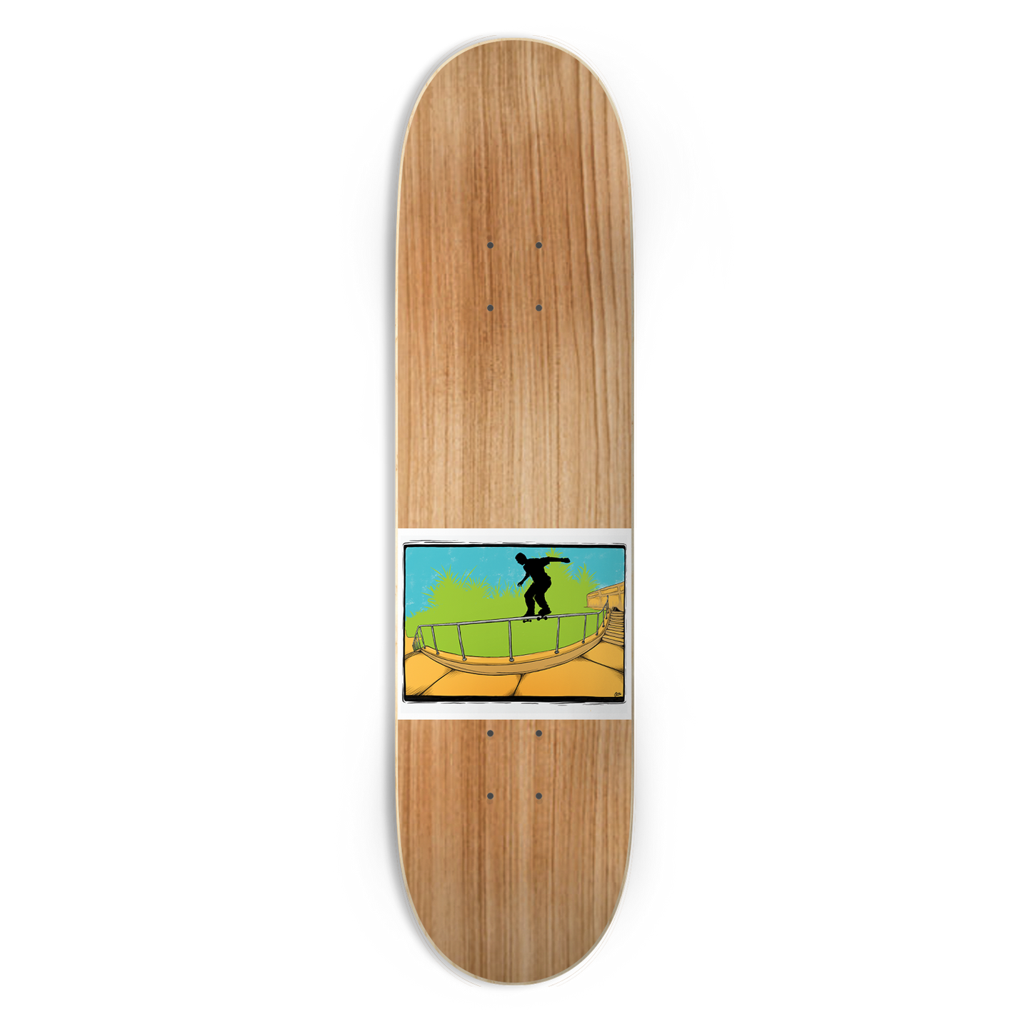 Limited Edition Hand Drawn Autographed Steve Caballero 'Most Famous Boardslide' Storied Deck