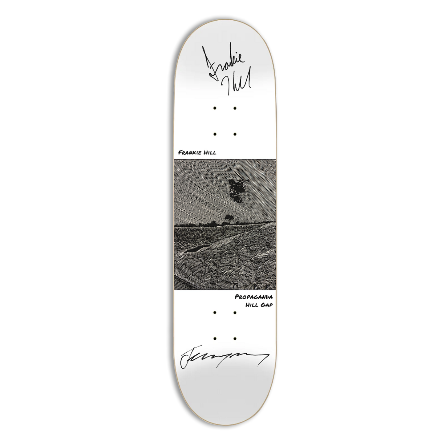Baraja histórica autografiada y dibujada a mano de Jeremy Wray "Water Tower Ollie"