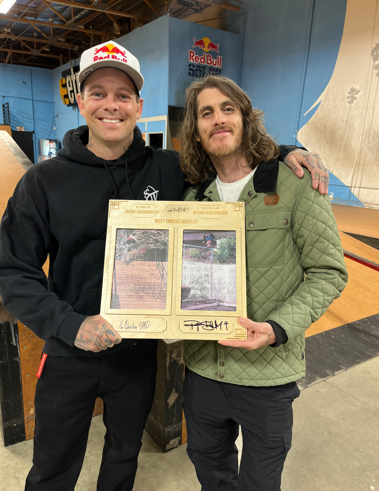 'Most Famous Kickflip' Limited Quantity Plaques Signed by Ryan Sheckler and Dave Bachinsky