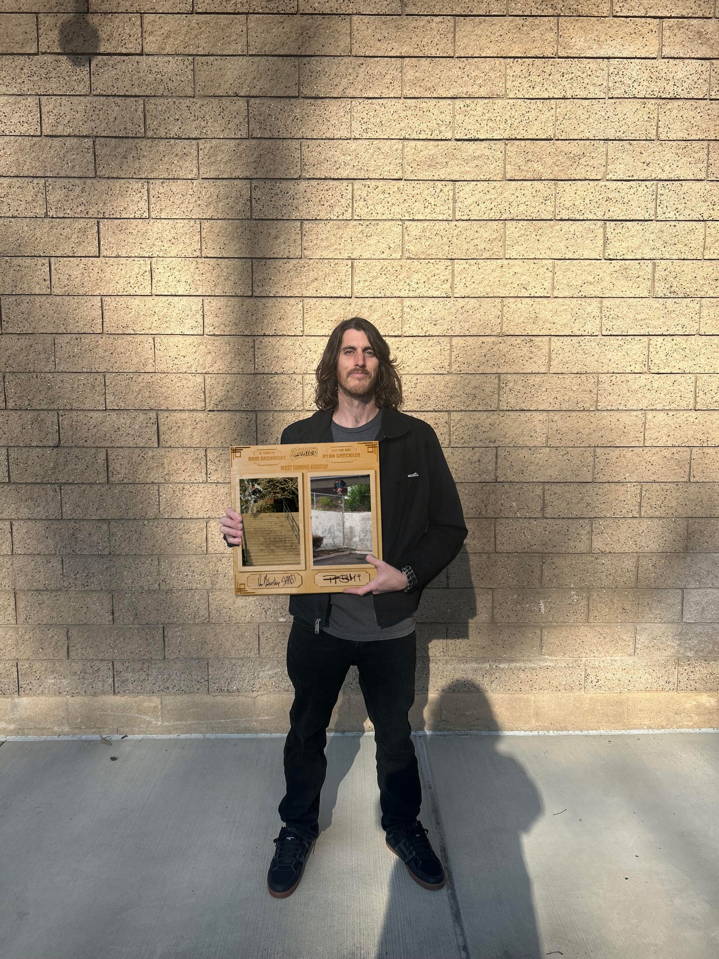 'Most Famous Kickflip' Limited Quantity Plaques Signed by Ryan Sheckler and Dave Bachinsky