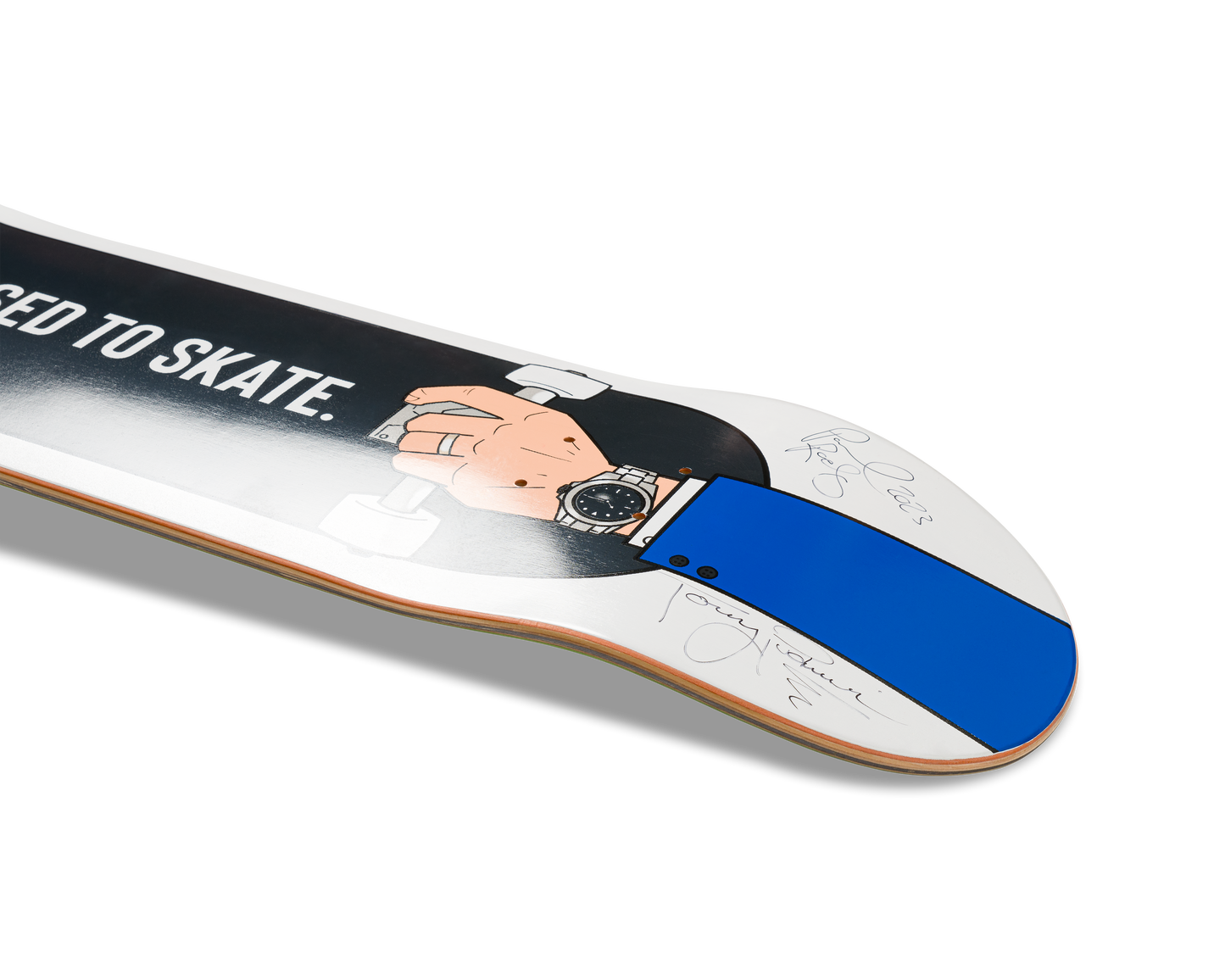 Tablero de agarre para centro comercial de edición limitada autografiado por Paul Rodríguez y Torey Pudwill "I Used to Skate"