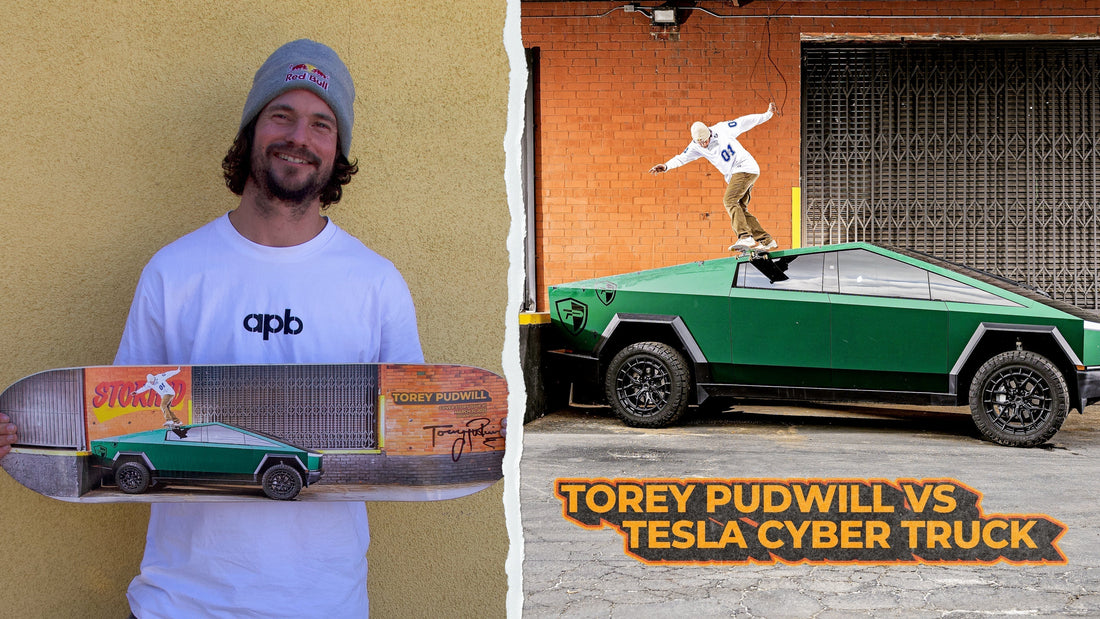 Professional Skater Versus A Tesla Cyber Truck | Cover Story 001