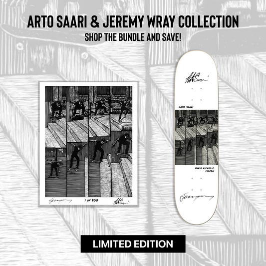 Arto Saari Artist Series Bundle | Limited Edition Skateboard Deck & Print