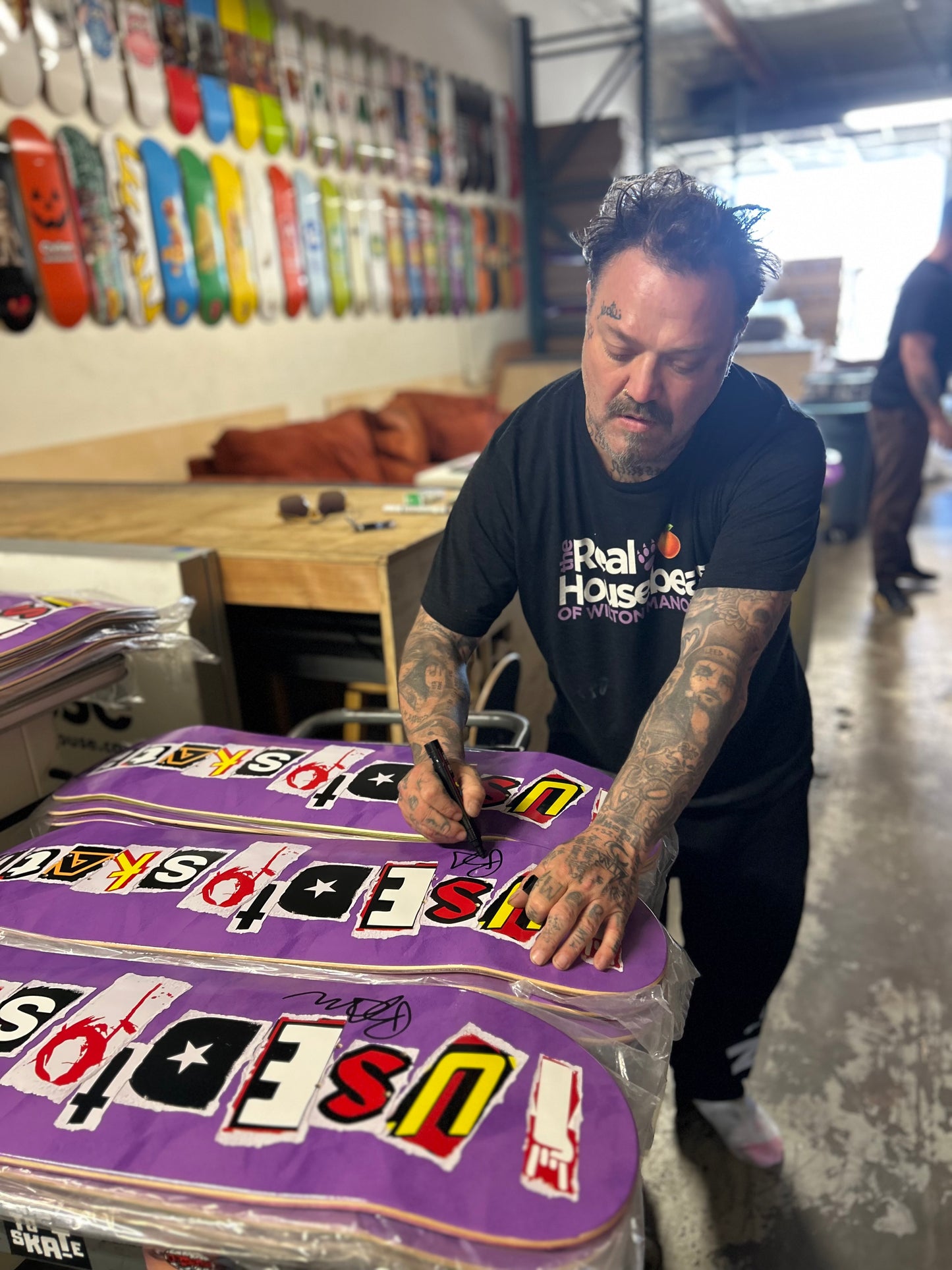 Limited Edition Bam Margera Autographed 'I Used to Skate' OG Board