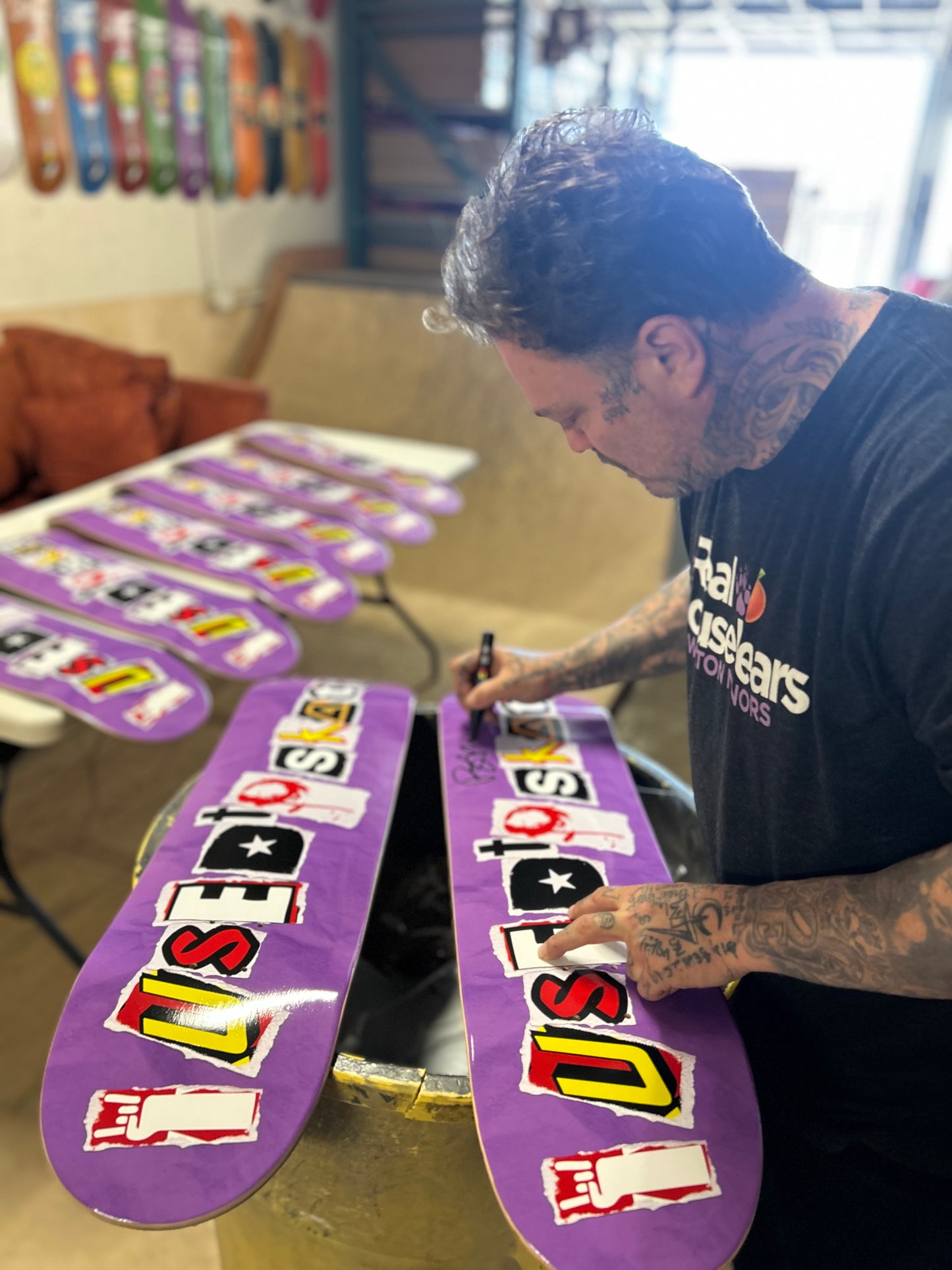Limited Edition Bam Margera Autographed 'I Used to Skate' OG Board