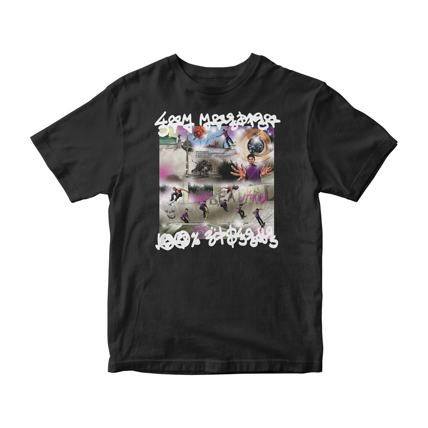 Bam Margera '100% Skateboarder' T-Shirt