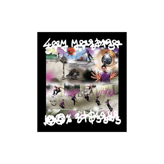Bam Margera '100% Skateboarder' Sticker