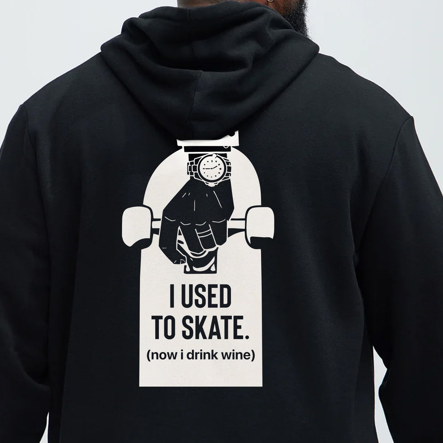 I Used to Skate x Now I Drink Wine Hoodie – Premium Graphic Fleece | Storied