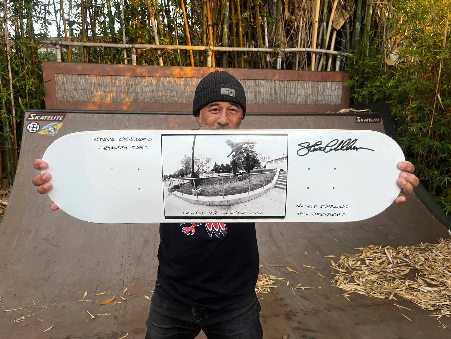 Baraja histórica autografiada y dibujada a mano de Jeremy Wray "Water Tower Ollie"