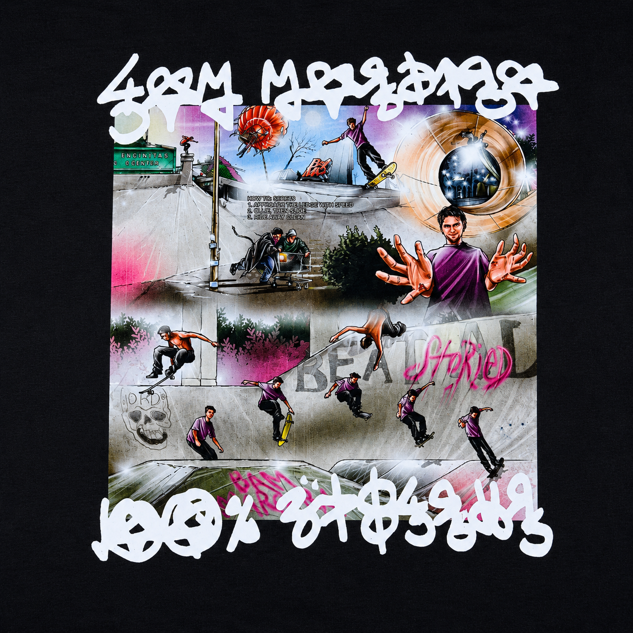 Bam Margera '100% Skateboarder' Hoodie