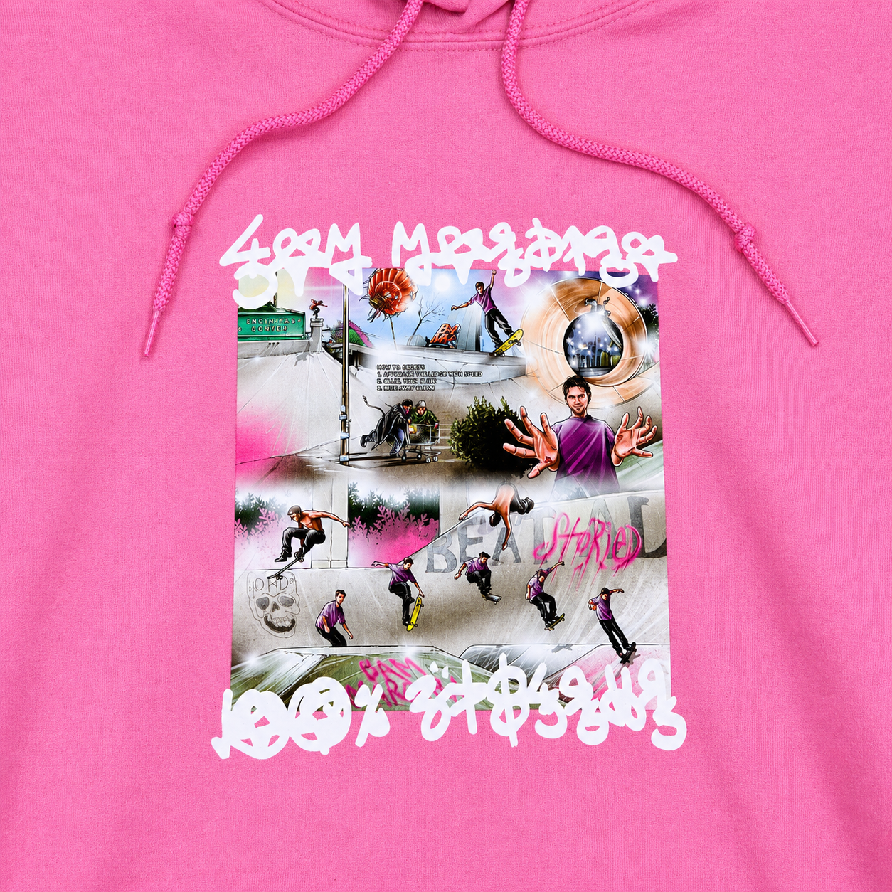 Bam Margera '100% Skateboarder' Hoodie