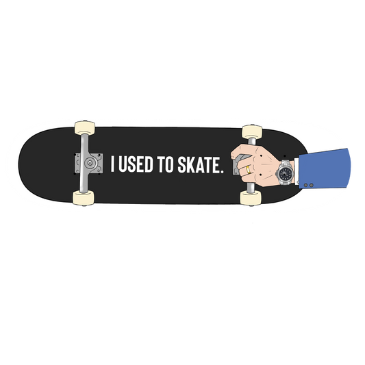 Solía ​​patinar con la tabla 'Business Man'