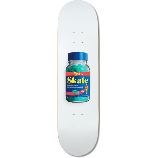 I Used to Skate x Advil Skate Deck