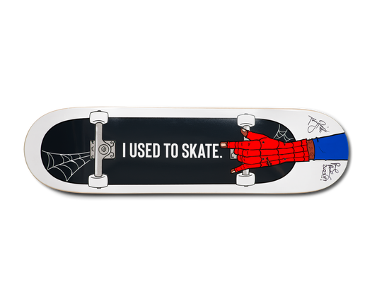 Limited Edition Paul Rodriguez & Torey Pudwill Autographed 'I Used to Skate' Spidey Board