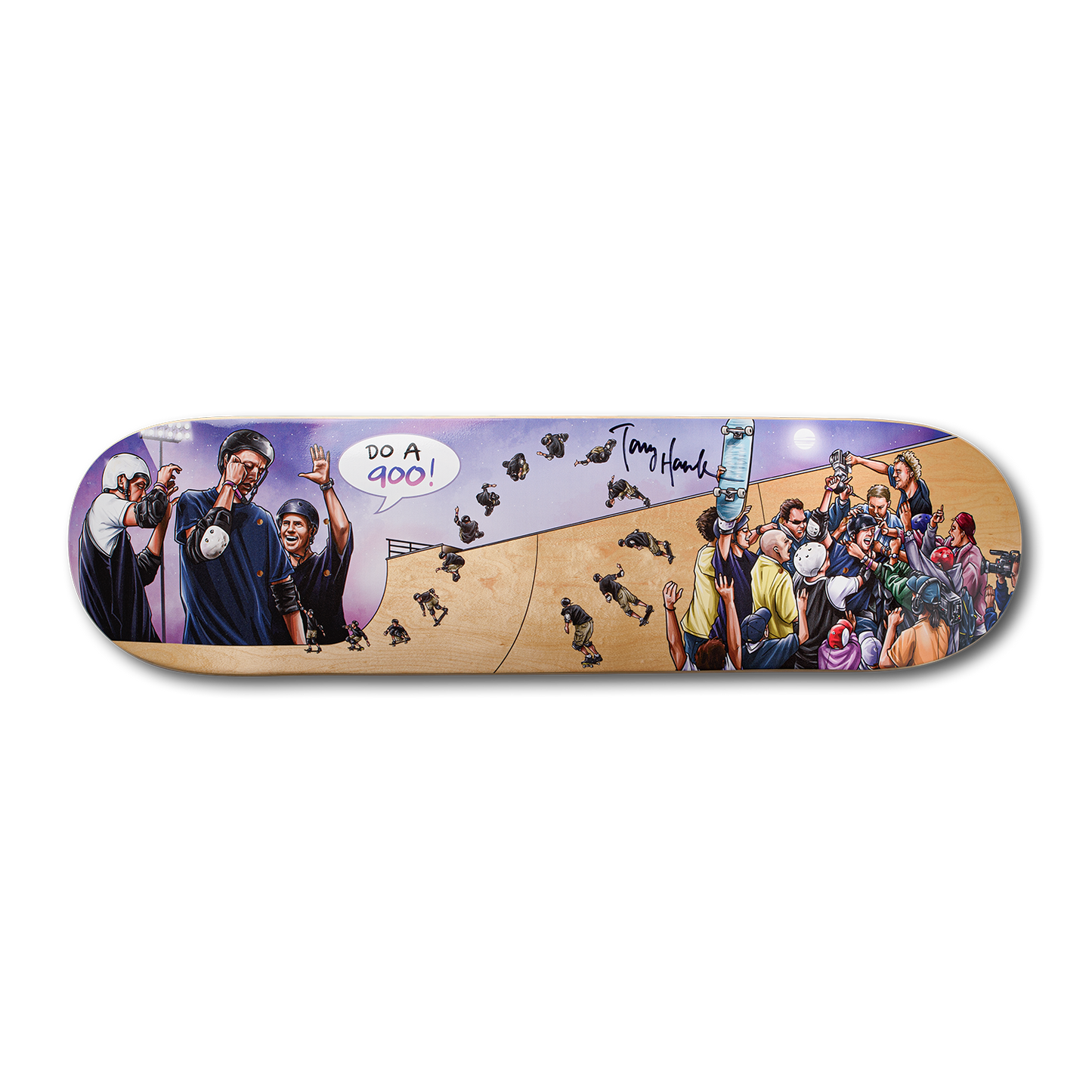 Limited Edition Autographed Tony Hawk 'The 900' Storied Deck