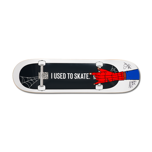 Limited Edition Paul Rodriguez & Torey Pudwill Autographed 'I Used to Skate' Spidey Board