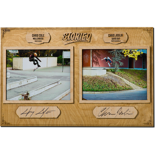 'Most Famous 360 Flip' Limited Quantity Plaques Signed by Chris Cole and Chris Joslin