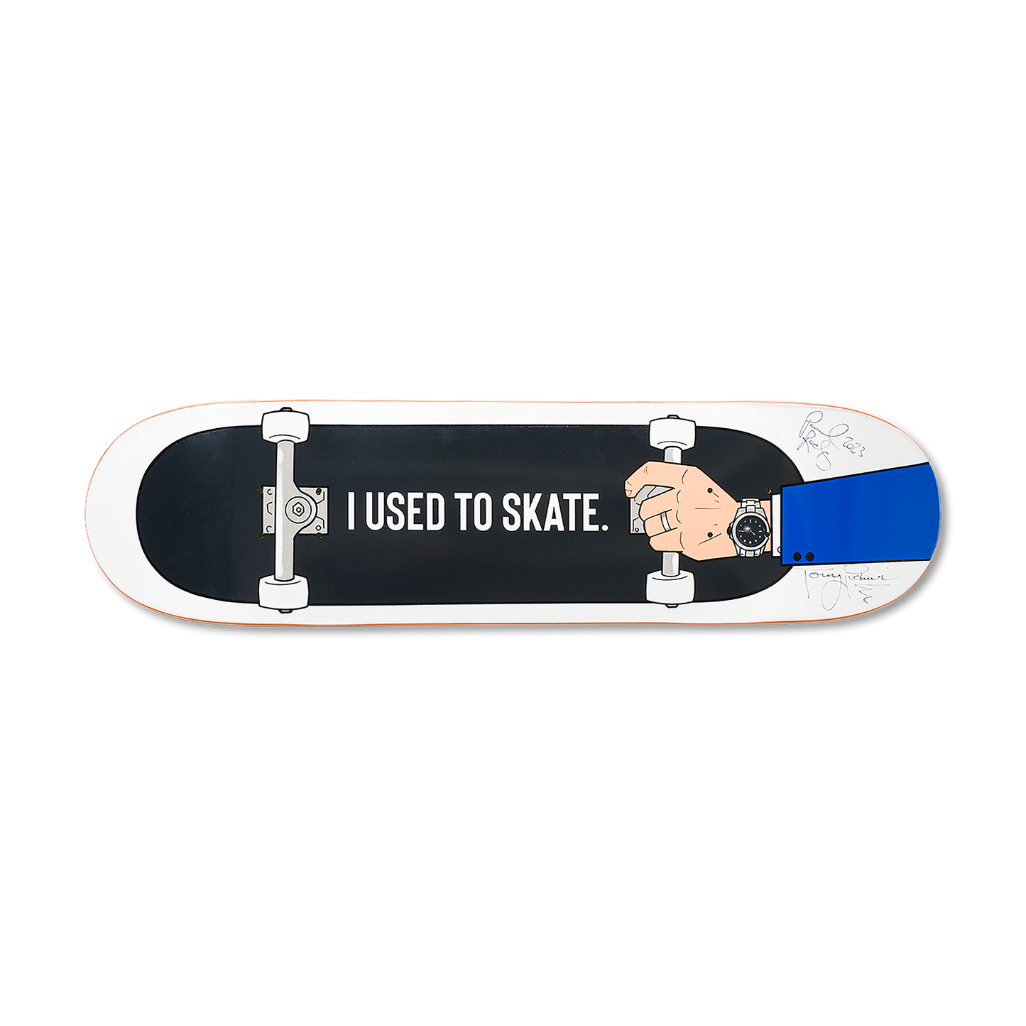 Limited Edition Paul Rodriguez & Torey Pudwill Autographed 'I Used to Skate' Mall Grab Board