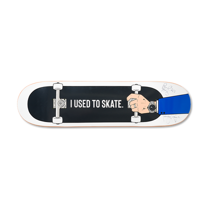 Limited Edition Paul Rodriguez & Torey Pudwill Autographed 'I Used to Skate' Mall Grab Board