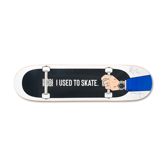 Limited Edition Paul Rodriguez & Torey Pudwill Autographed 'I Used to Skate' Mall Grab Board