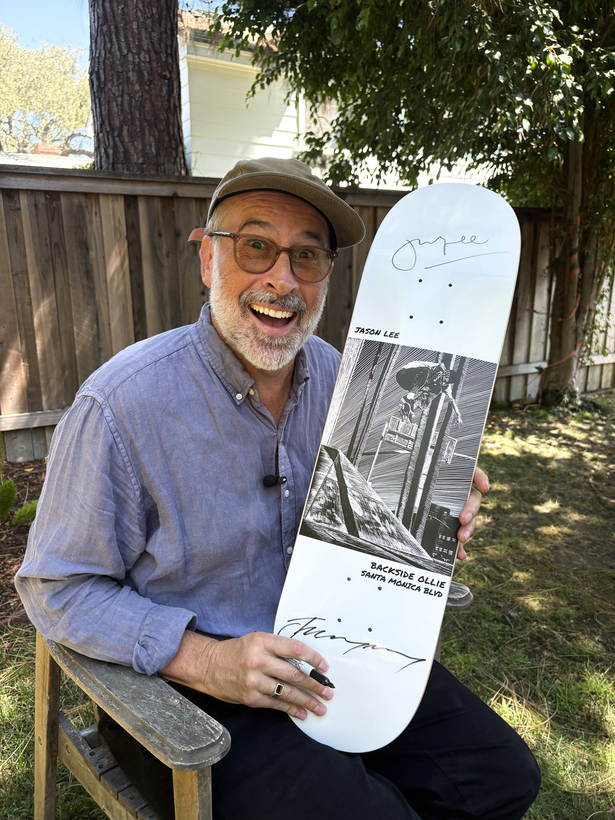 Jason Lee 'Backside Ollie Santa Monica' Autographed Artist Series Deck – Limited Edition | Jeremy Wray