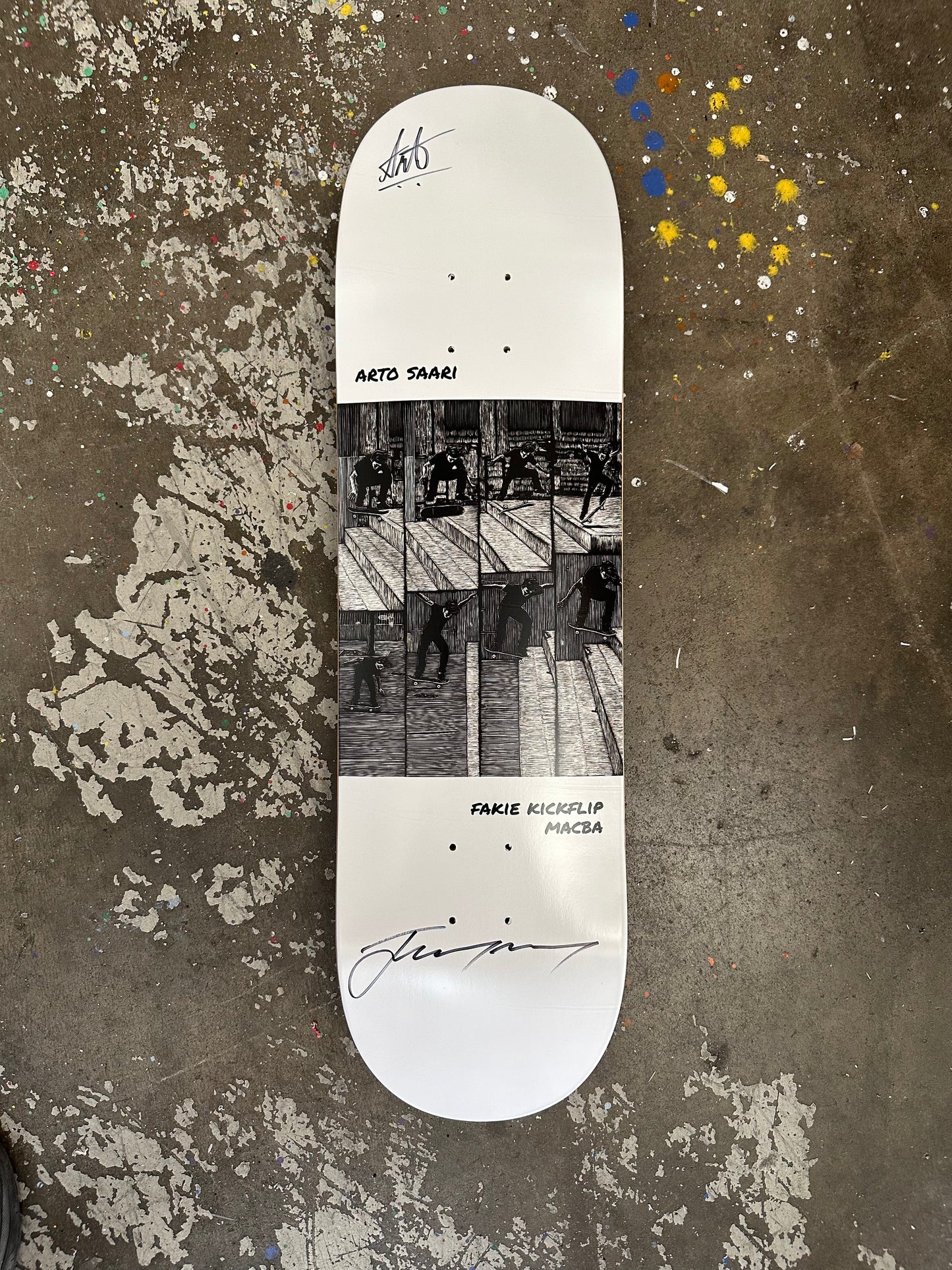 Arto Saari 'Fakie Flip Macba' Autographed Artist Series Deck – Limited Edition | Jeremy Wray