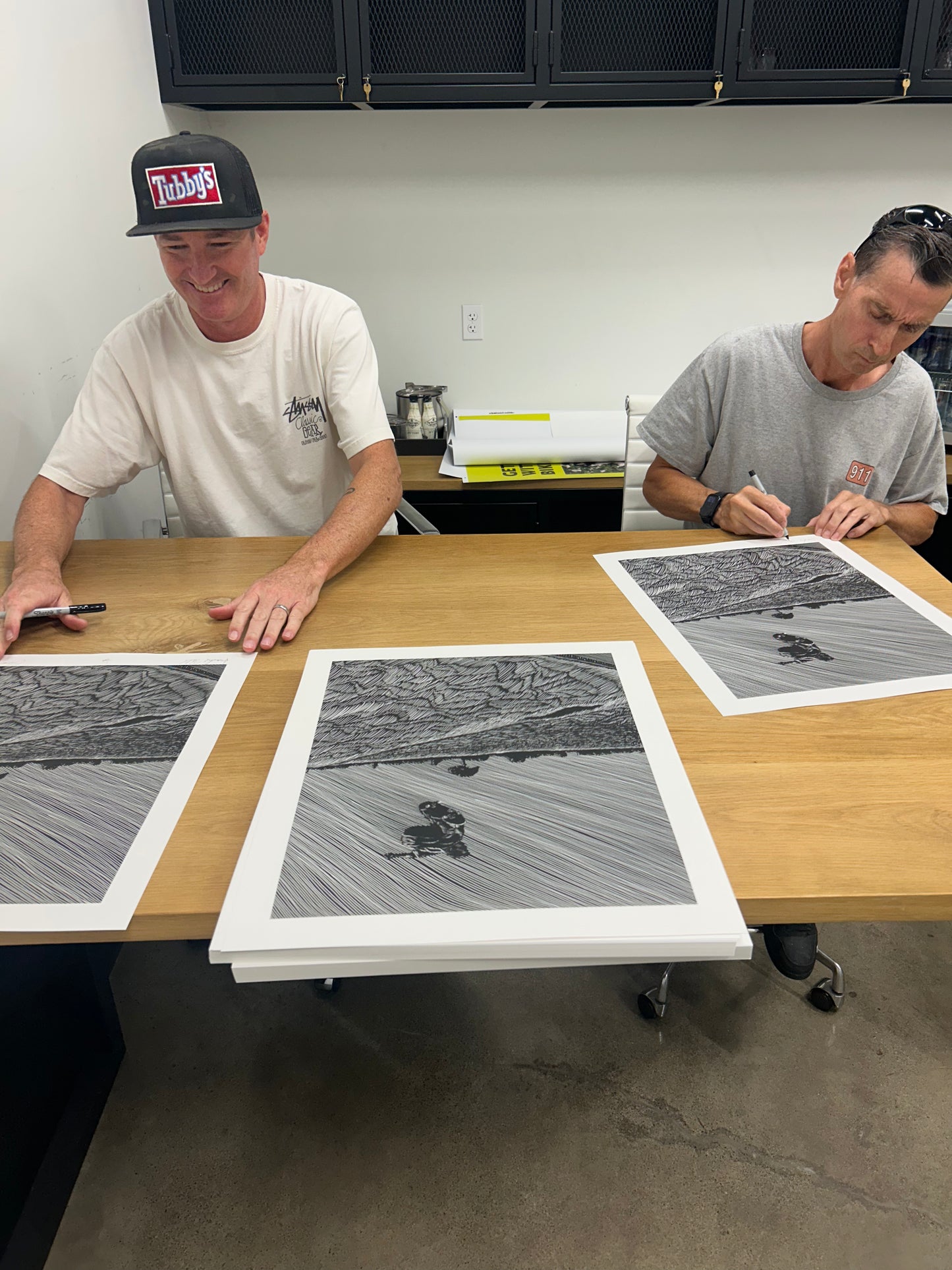 Baraja histórica autografiada y dibujada a mano de Jeremy Wray "Water Tower Ollie"