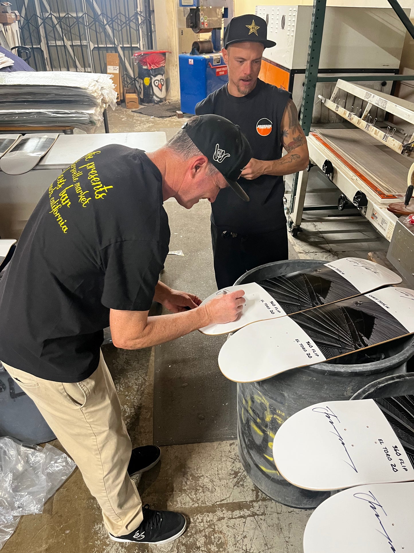 Baraja histórica autografiada y dibujada a mano de Jeremy Wray "Water Tower Ollie"