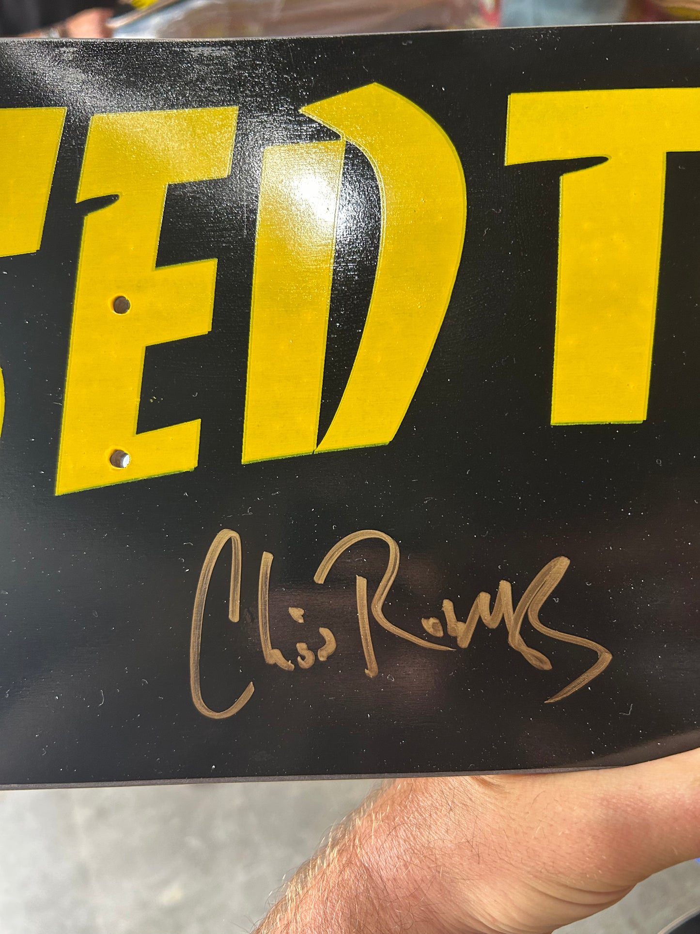 Tablero de agarre para centro comercial de edición limitada autografiado por Paul Rodríguez y Torey Pudwill "I Used to Skate"