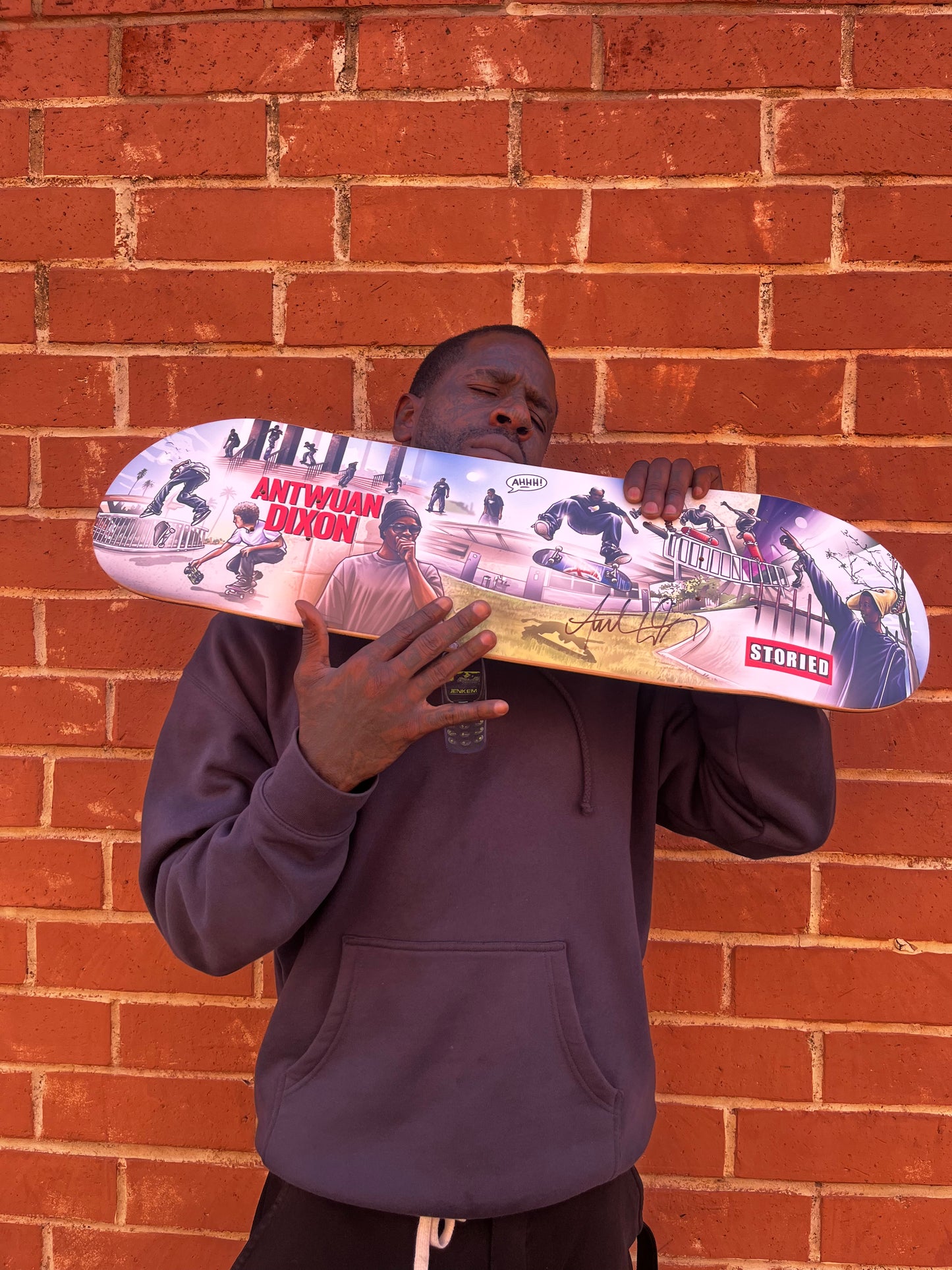 (Pre-Sale) Autographed Antwuan Dixon  'Baker 3' Storied Deck. Limited Edition.