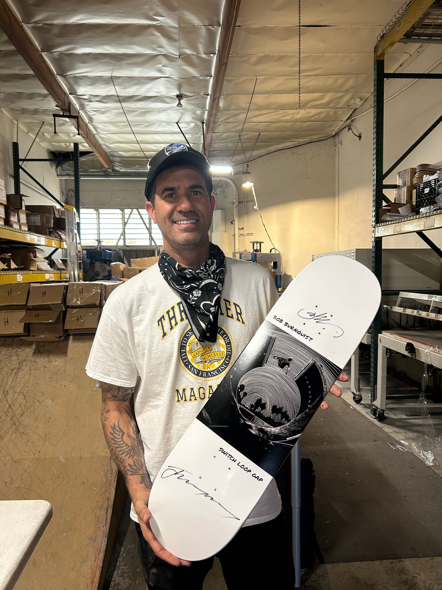 Bob Burnquist 'Switch Loop Gap' Autographed Artist Series Deck – Limited Edition | Jeremy Wray