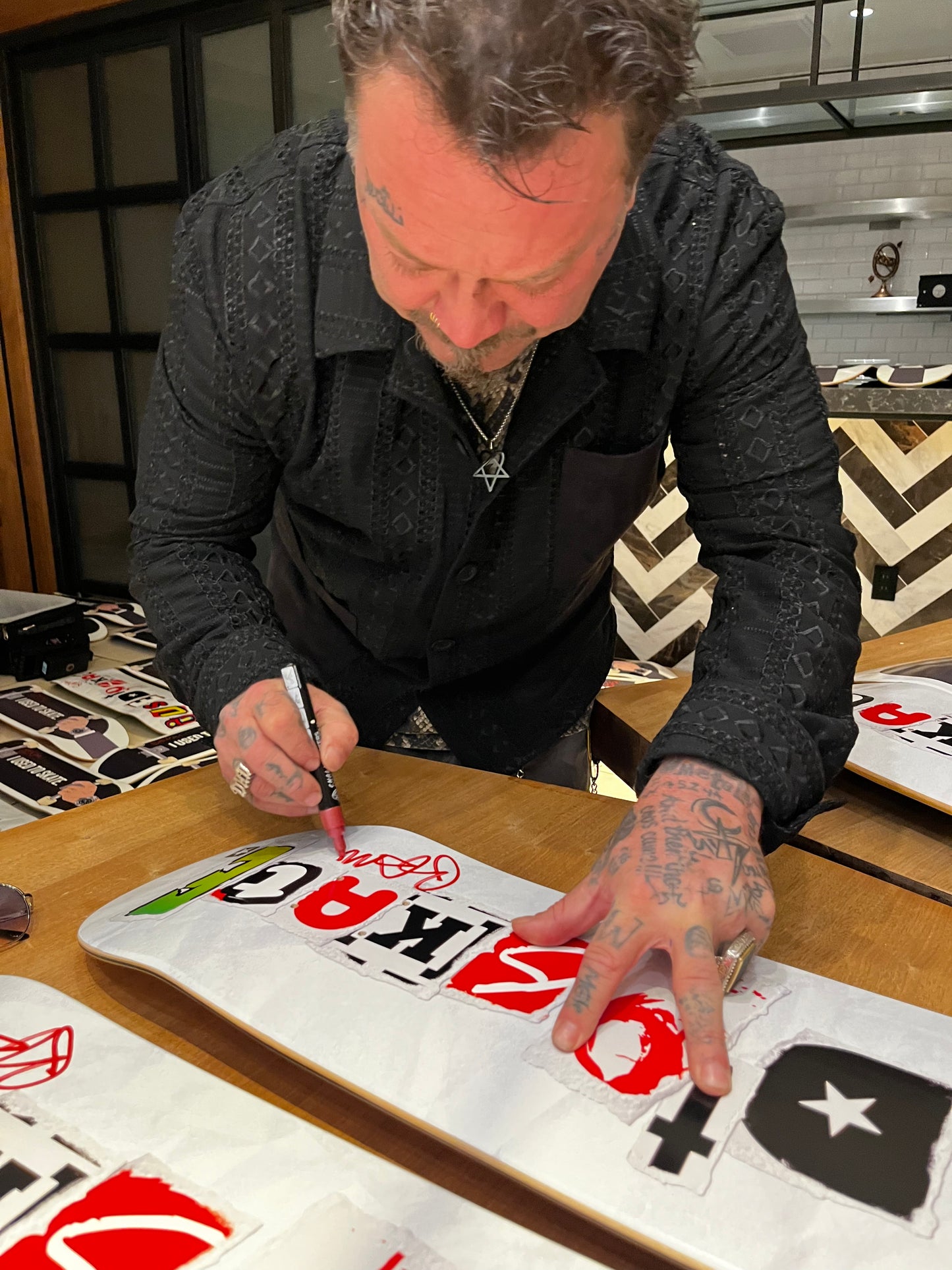 Limited Edition Bam Margera Autographed 'I Used to Skate' OG Board