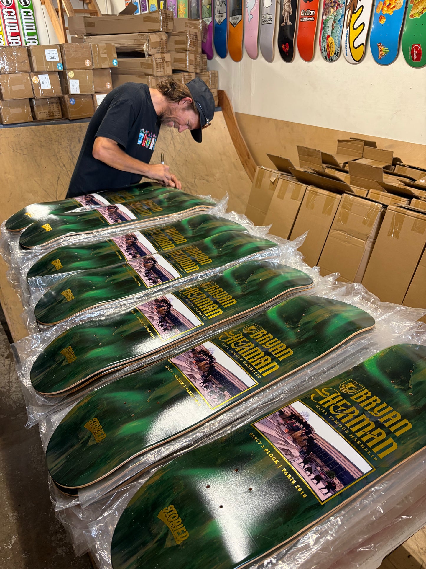 Bryan Herman 'Most Famous Hardflip' Autographed Storied Deck | Limited Edition