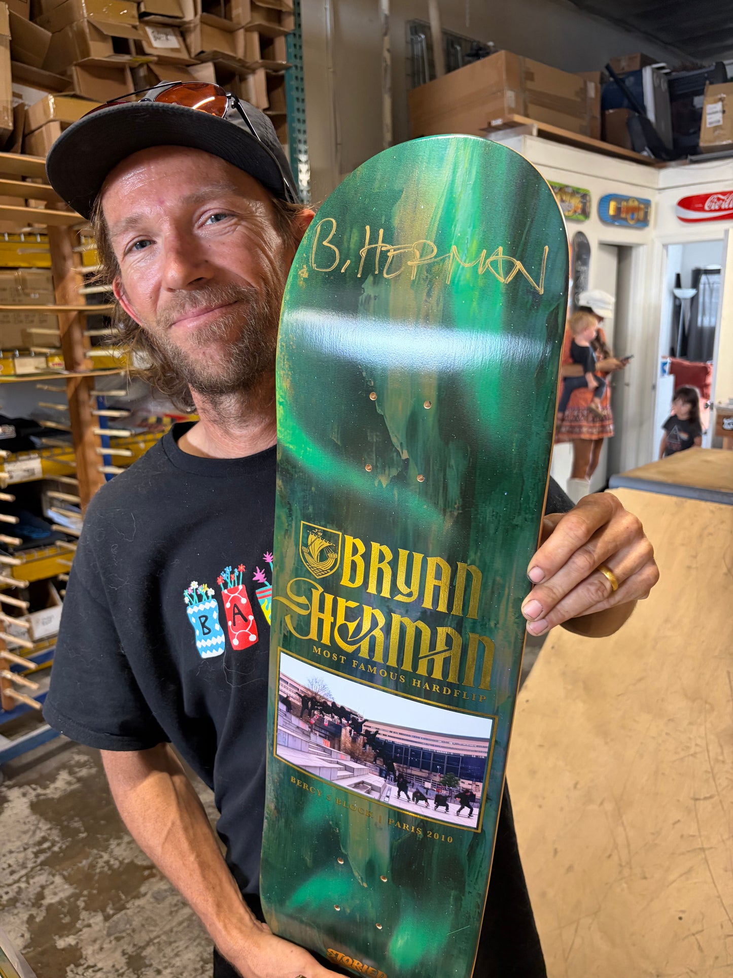 Bryan Herman 'Most Famous Hardflip' Autographed Storied Deck | Limited Edition