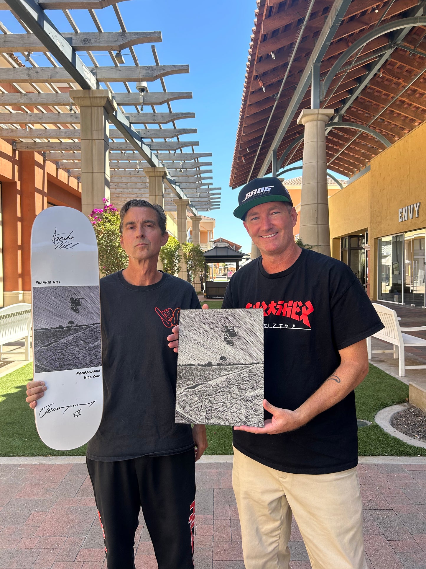 Baraja histórica autografiada y dibujada a mano de Jeremy Wray "Water Tower Ollie"