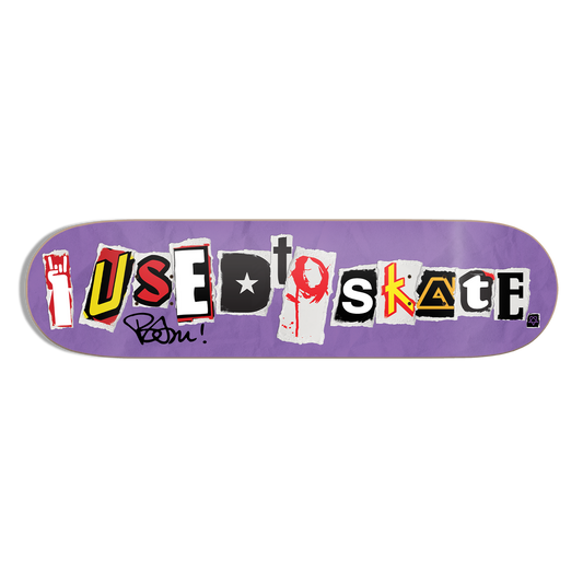 PRE-SALE - Exclusive Bam Margera Autographed 'I Used to Skate' OG Board