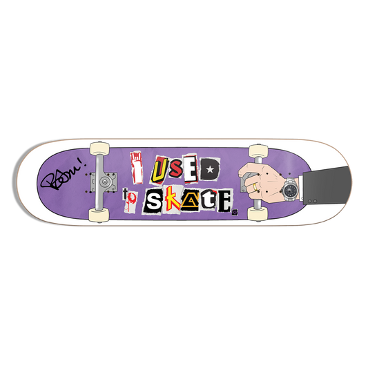 PRE-SALE-Exclusive Colorway Bam Margera Autographed 'I Used to Skate' Mall Grab Board