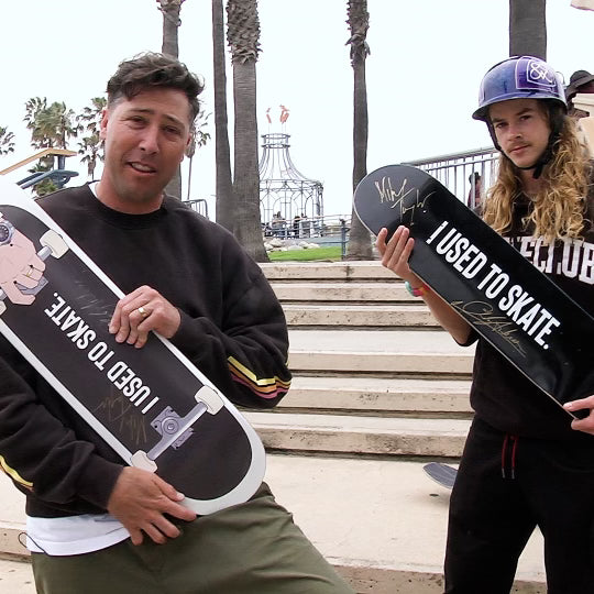 Limited Edition Mikey Taylor & Andy Anderson Autographed 'I Used to Skate' Classic Deck